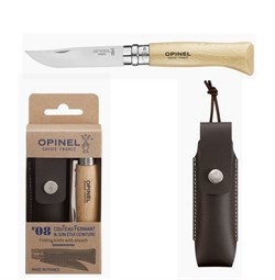 Opinal N°08 Classic knife Beech Wood + sheath